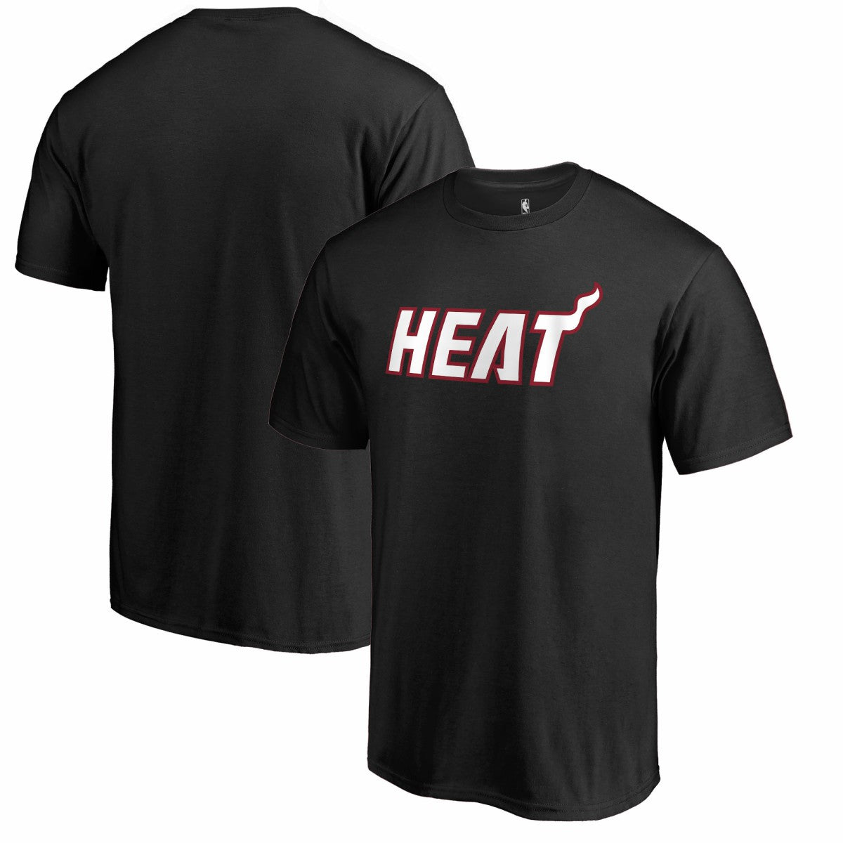 Black Miami Heat Primary Wordmark T-Shirt | NBA