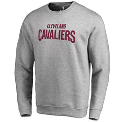 Heathered Gray Cleveland Cavaliers Wordmark Pullover Sweatshirt sale | NBA