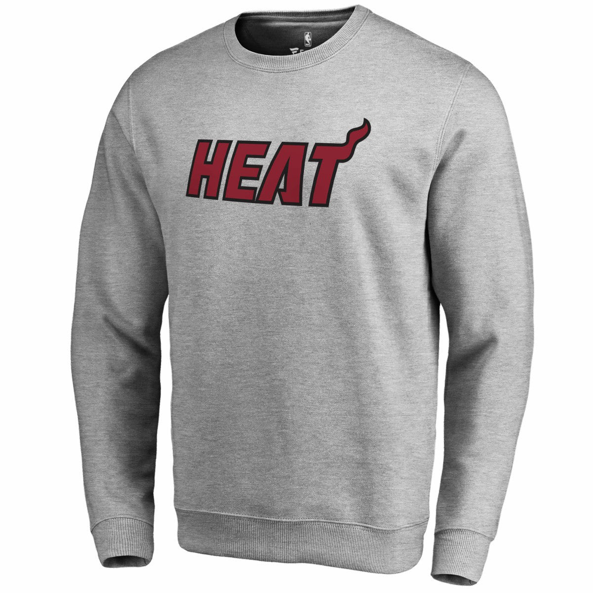 Heathered Gray Miami Heat Wordmark Pullover Sweatshirt | NBA
