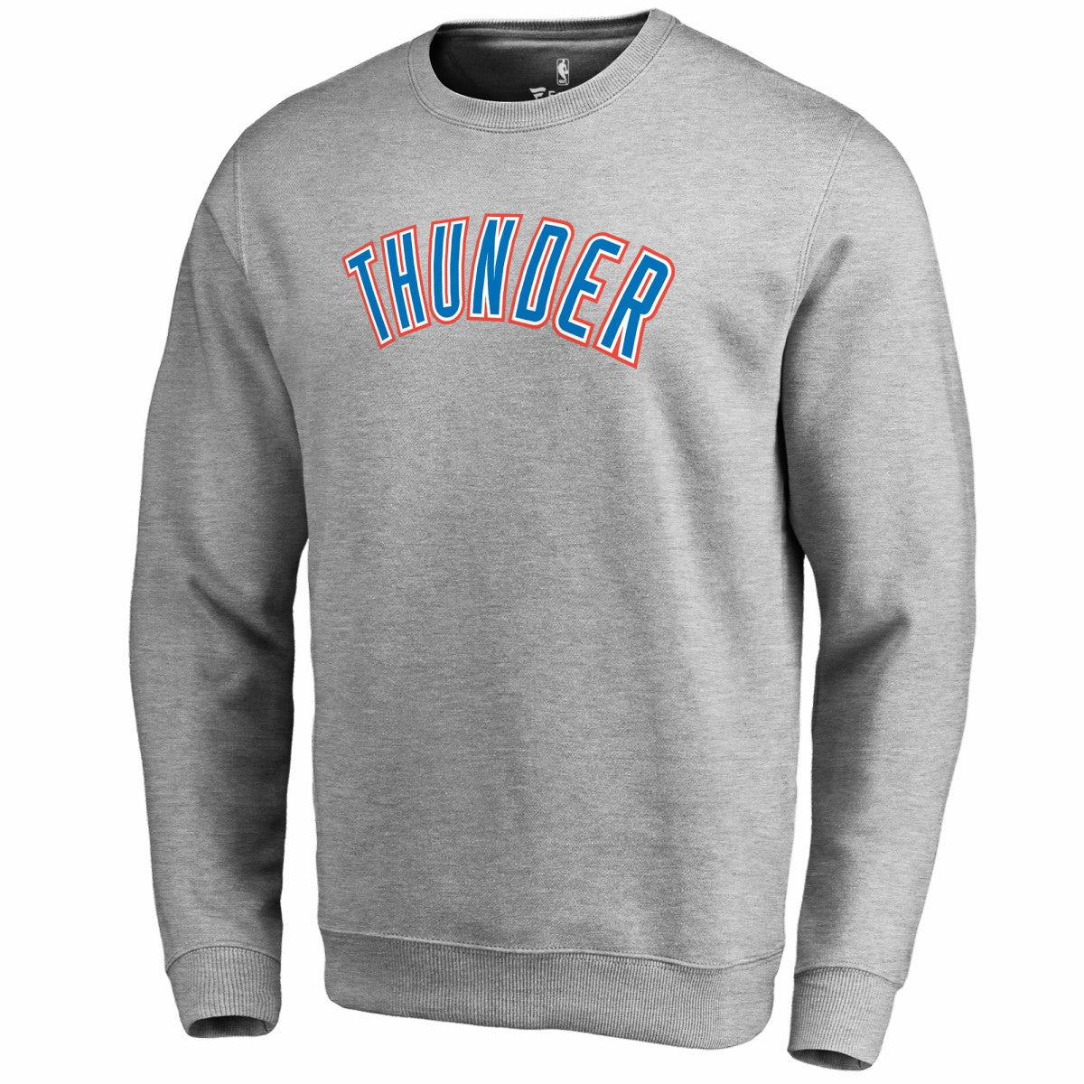 Heathered Gray Oklahoma City Thunder Wordmark Pullover Sweatshirt | NBA