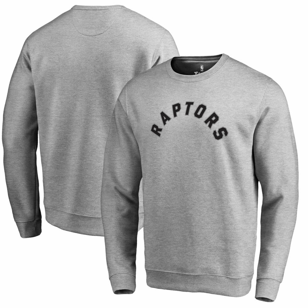 Heathered Gray Toronto Raptors Wordmark Pullover Sweatshirt | NBA