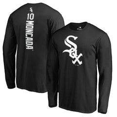 Yoan Moncada Chicago White Sox Backer Long Sleeve T-Shirt - MLB T-shirts