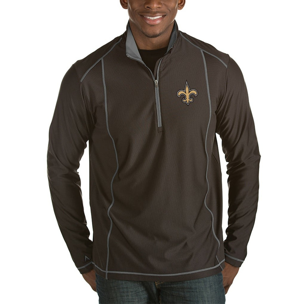 New Orleans Saints Antigua Tempo Half-Zip Pullover Jacket | NFL Near me