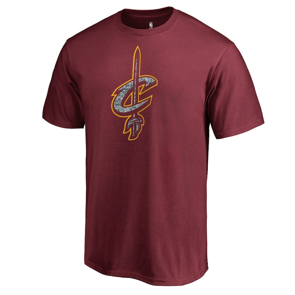 Wine Cleveland Cavaliers Static Logo T-Shirt sale | NBA