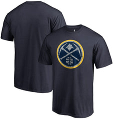 Navy Denver Nuggets Static Logo T-Shirt sale | NBA