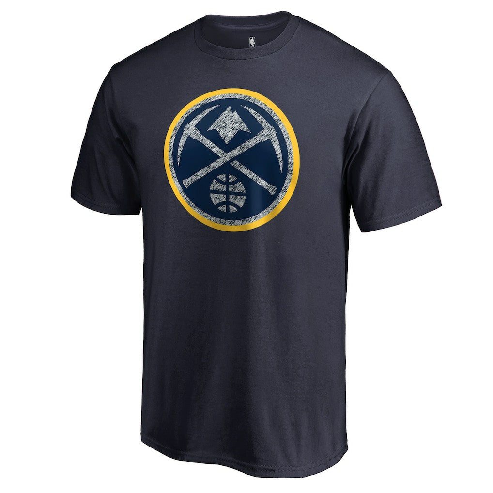 Navy Denver Nuggets Static Logo T-Shirt sale | NBA