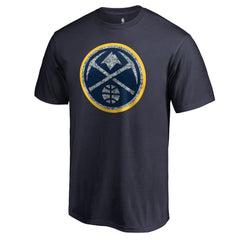 Navy Denver Nuggets Static Logo T-Shirt sale | NBA