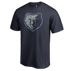 Navy Memphis Grizzlies Static Logo T-Shirt | NBA