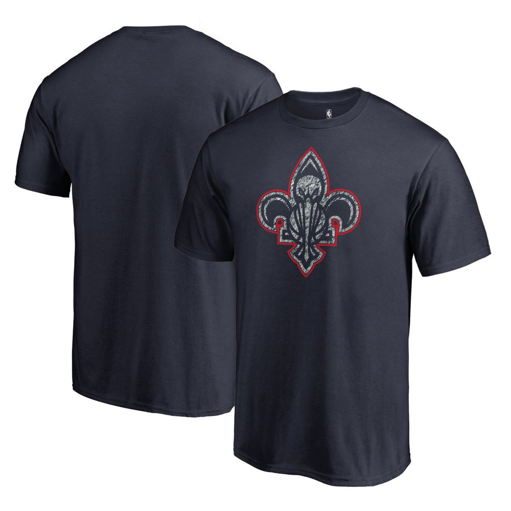 Navy New Orleans Pelicans Static Logo T-Shirt | NBA