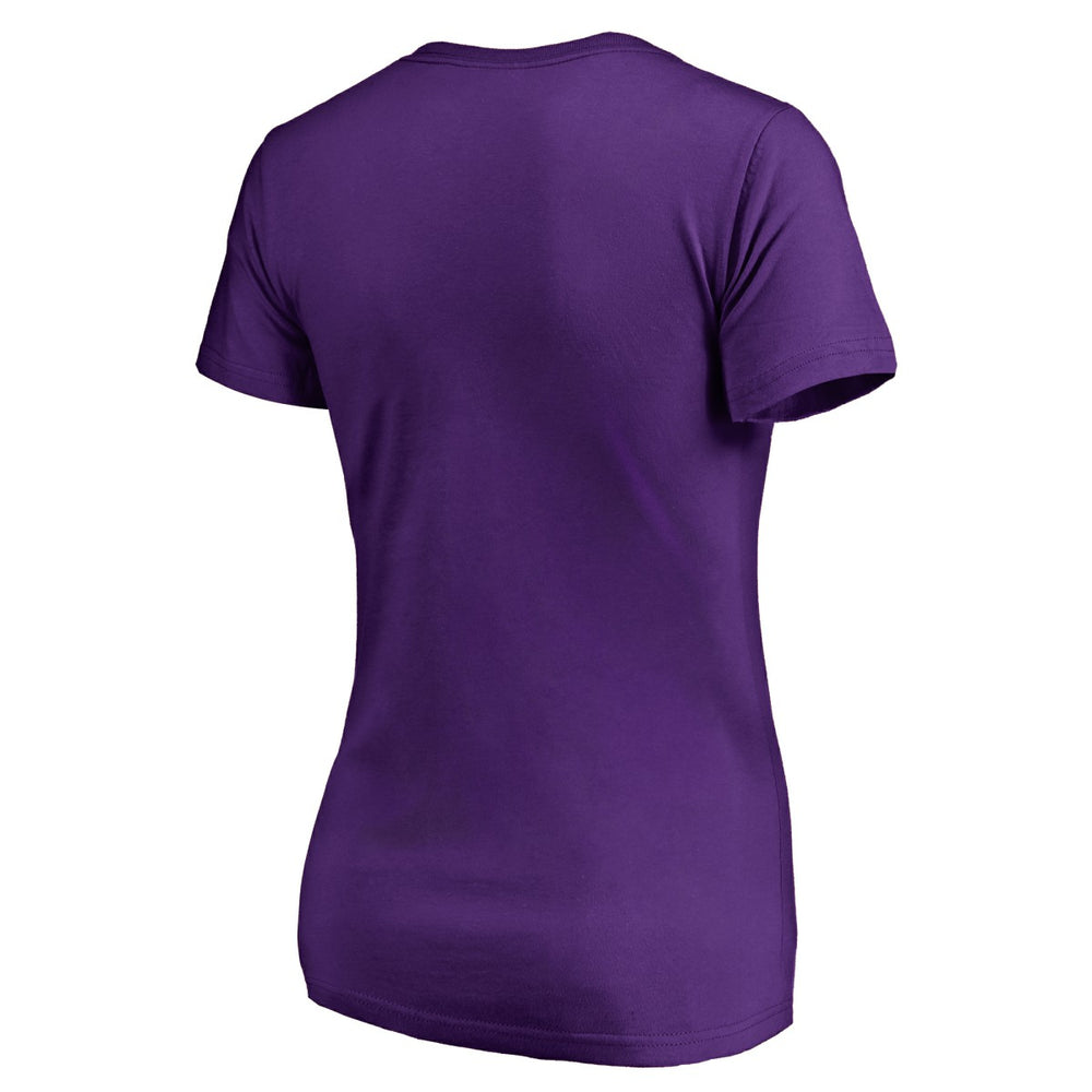 Purple Los Angeles Lakers Women's Static Logo V-Neck T-Shirt | NBA