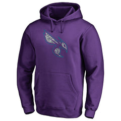 Purple Charlotte Hornets Static Logo Pullover Hoodie | NBA