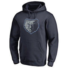 Navy Memphis Grizzlies Static Logo Pullover Hoodie | NBA