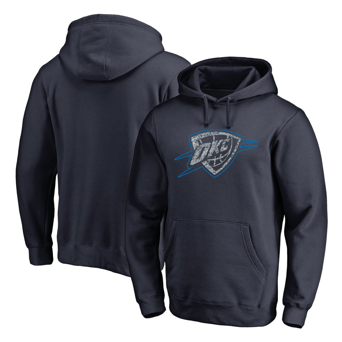 Navy Oklahoma City Thunder Static Logo Pullover Hoodie | NBA