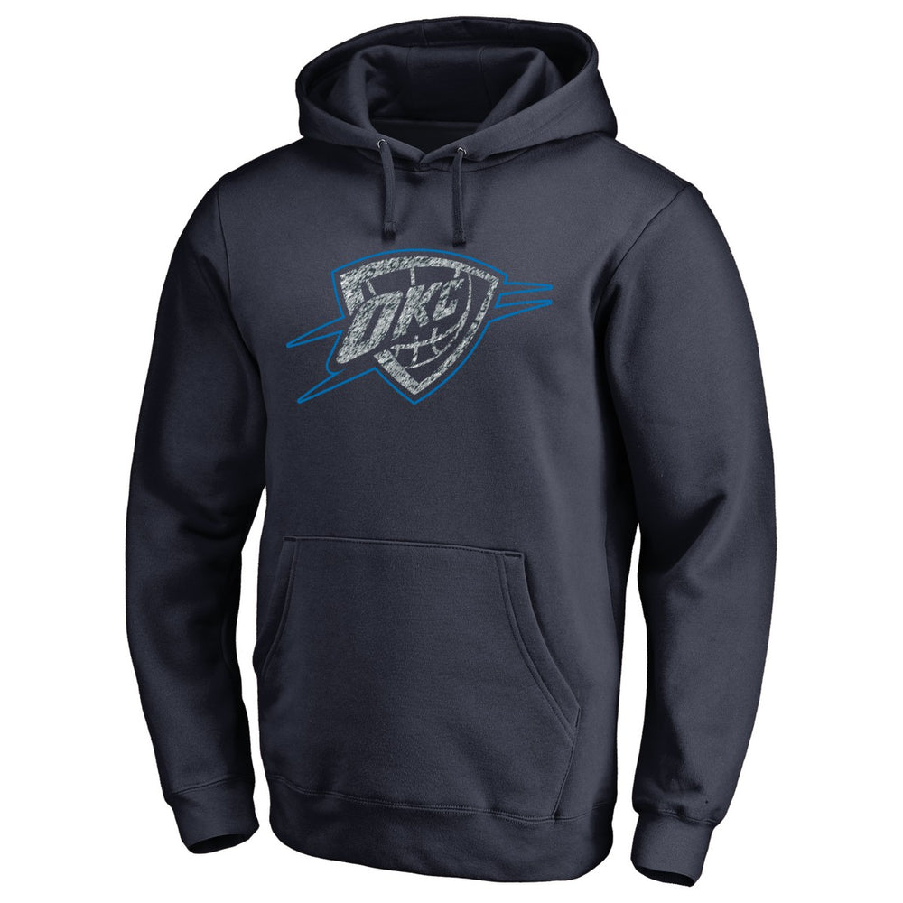 Navy Oklahoma City Thunder Static Logo Pullover Hoodie | NBA