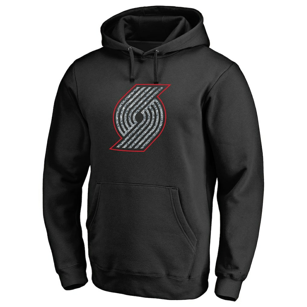 Black Portland Trail Blazers Static Logo Pullover Hoodie sale | NBA