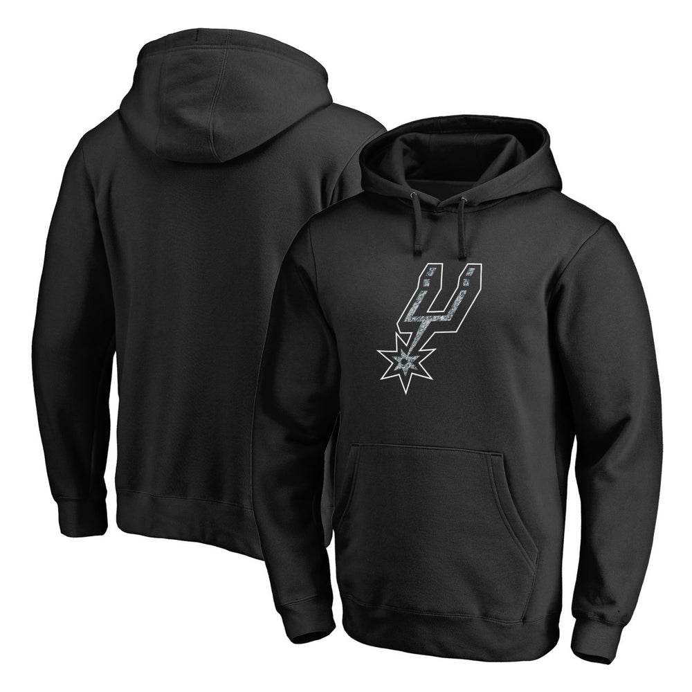 Black San Antonio Spurs Static Logo Pullover Hoodie | NBA