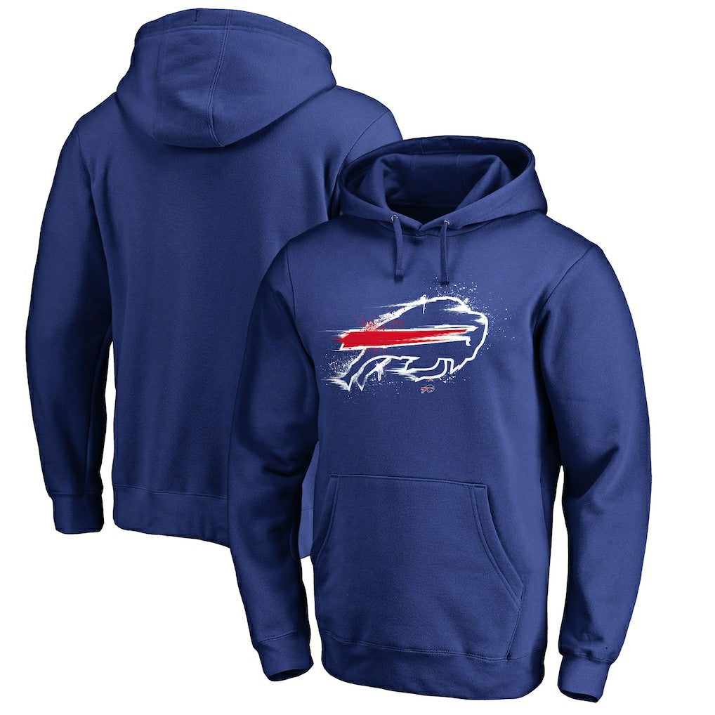 Buffalo Bills Splatter Logo Pullover Hoodie | NFL Outlet