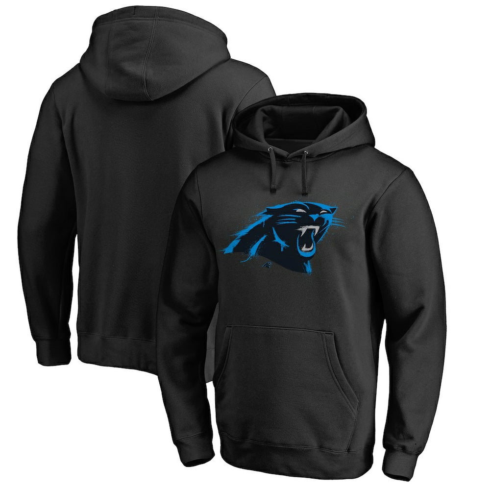 Carolina Panthers Splatter Logo Pullover Hoodie | NFL Outlet