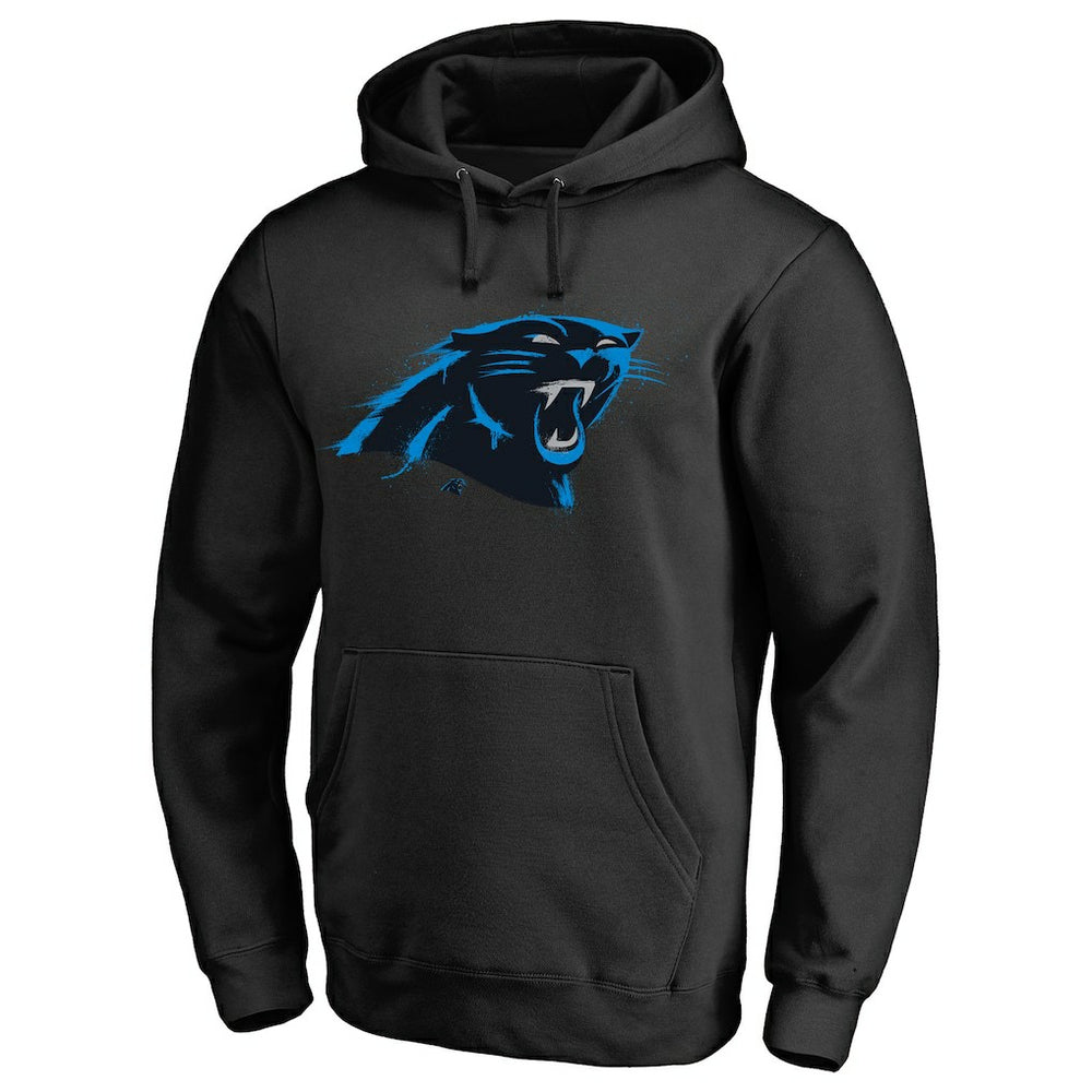 Carolina Panthers Splatter Logo Pullover Hoodie | NFL Outlet