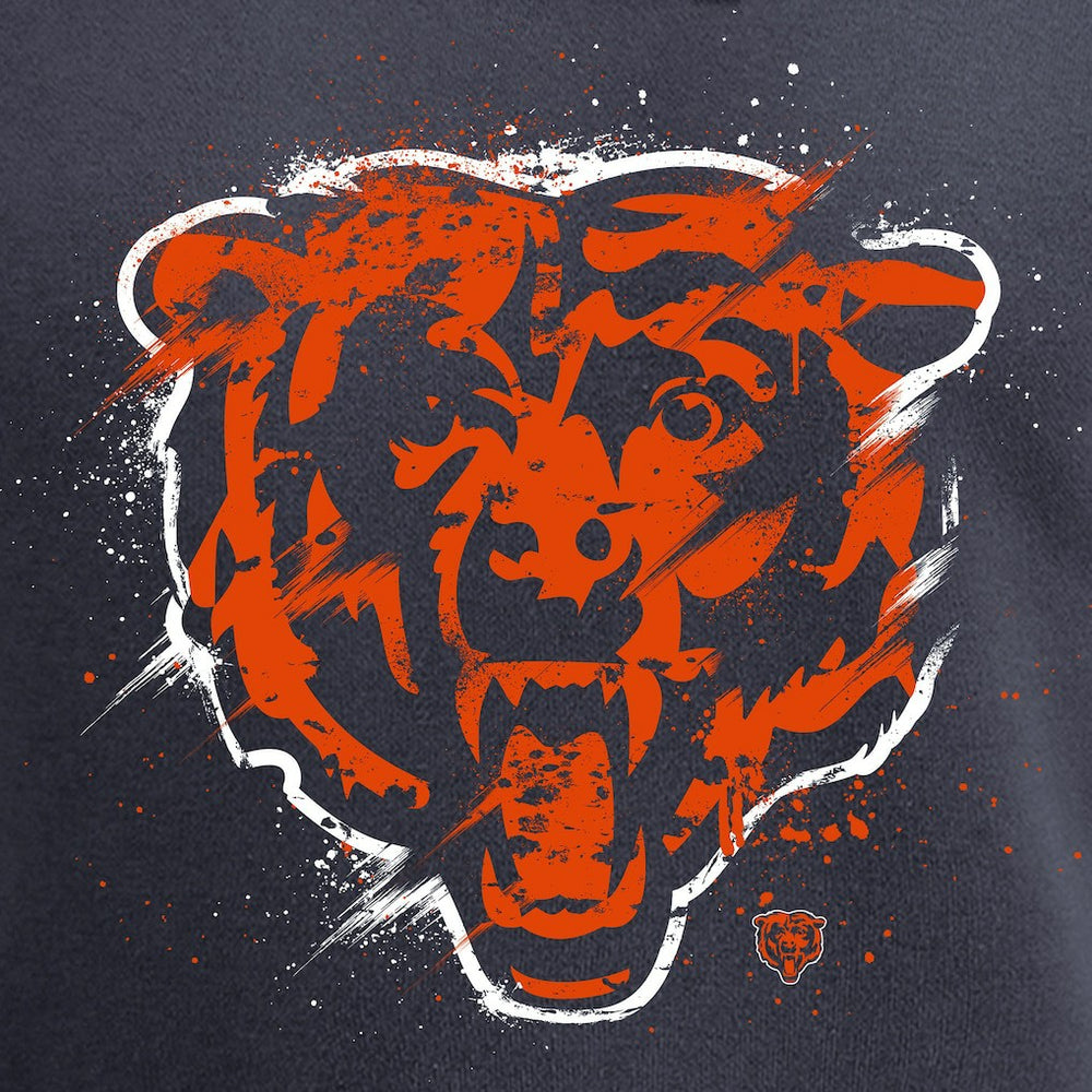 Chicago Bears Splatter Logo Pullover Hoodie | NFL Outlet