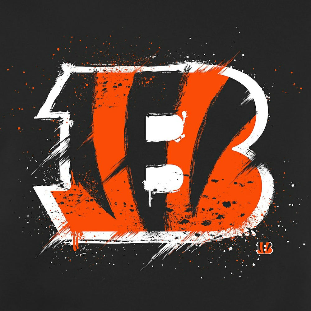 Cincinnati Bengals Splatter Logo Pullover Hoodie | NFL Outlet
