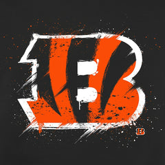 Cincinnati Bengals Splatter Logo Pullover Hoodie | NFL Outlet