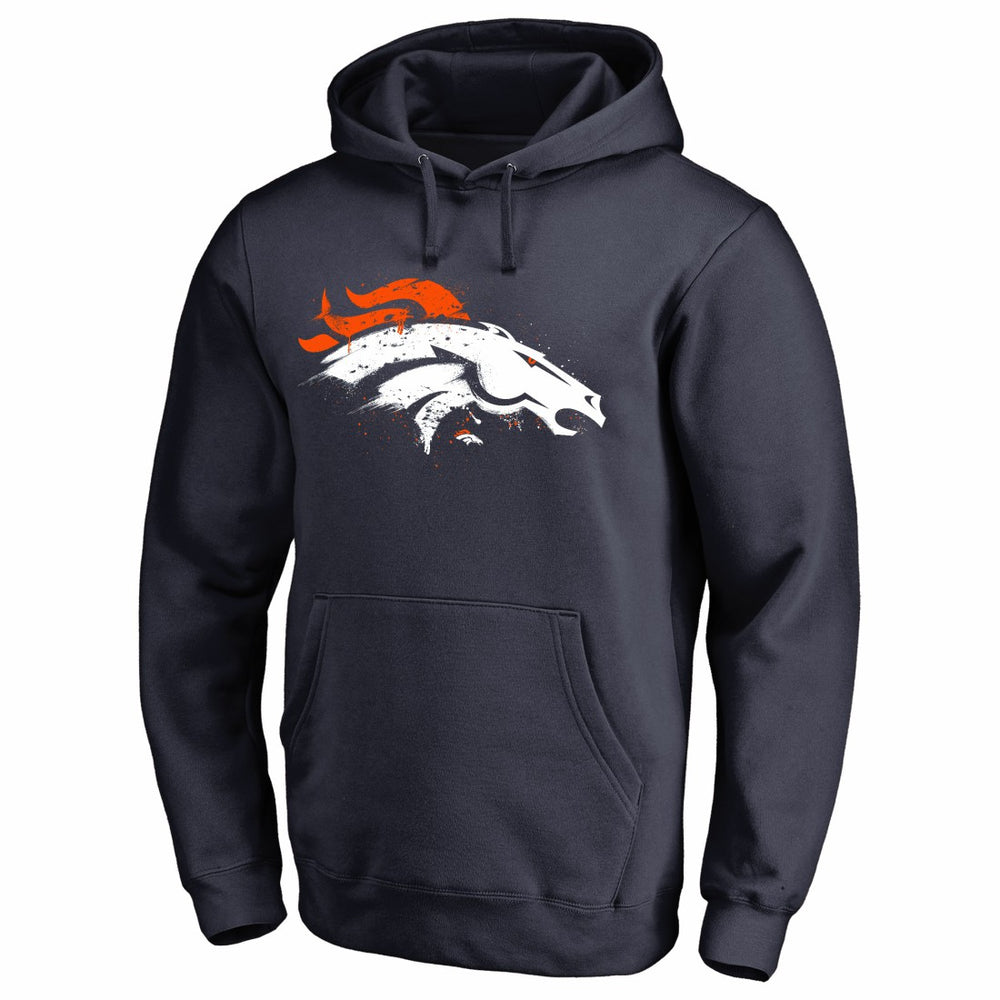 Denver Broncos Splatter Logo Pullover Hoodie | NFL Sale