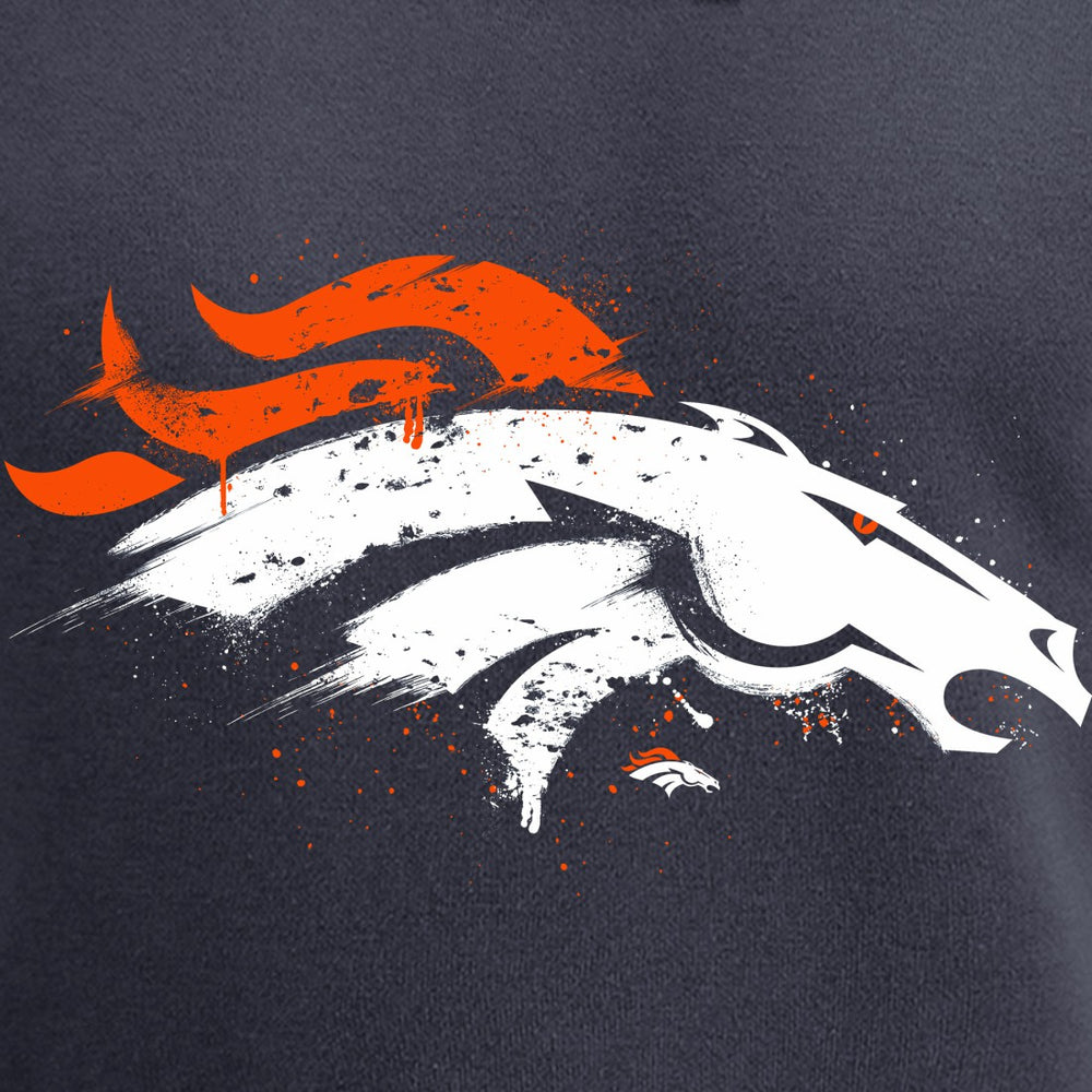 Denver Broncos Splatter Logo Pullover Hoodie | NFL Sale