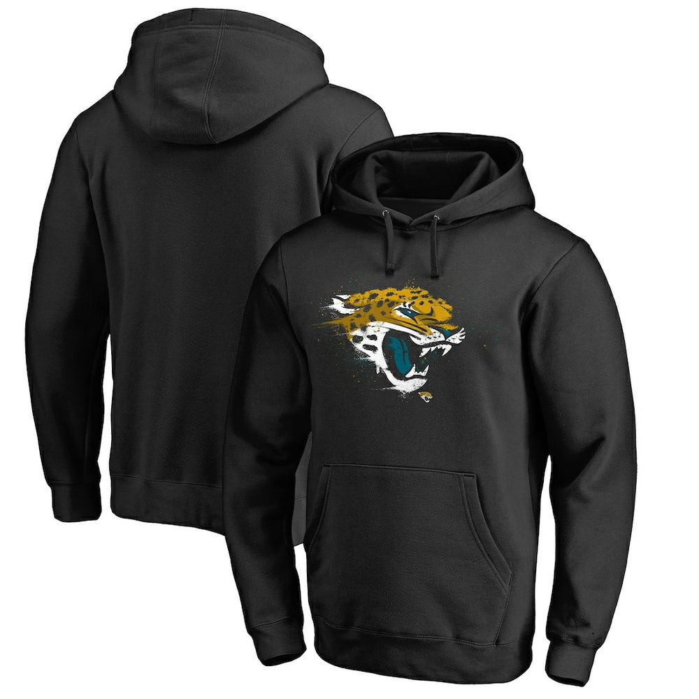 Jacksonville Jaguars Splatter Logo Pullover Hoodie | NFL On sale