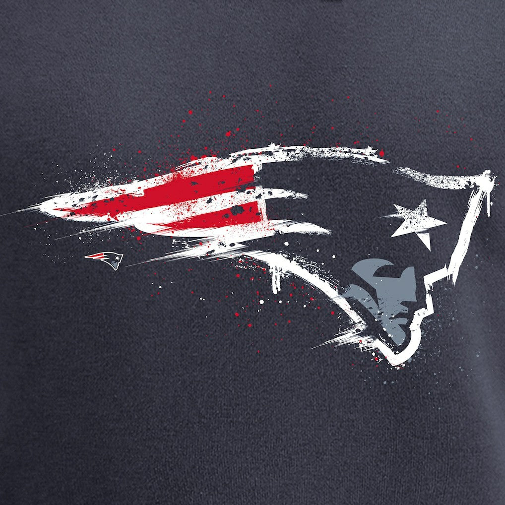 New England Patriots Splatter Logo Pullover Hoodie | NFL Near me