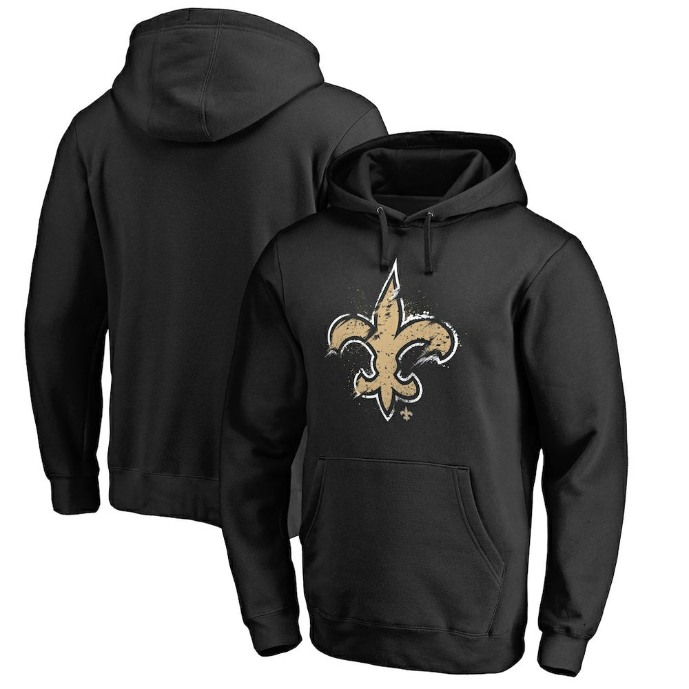 New Orleans Saints Splatter Logo Pullover Hoodie | NFL Online