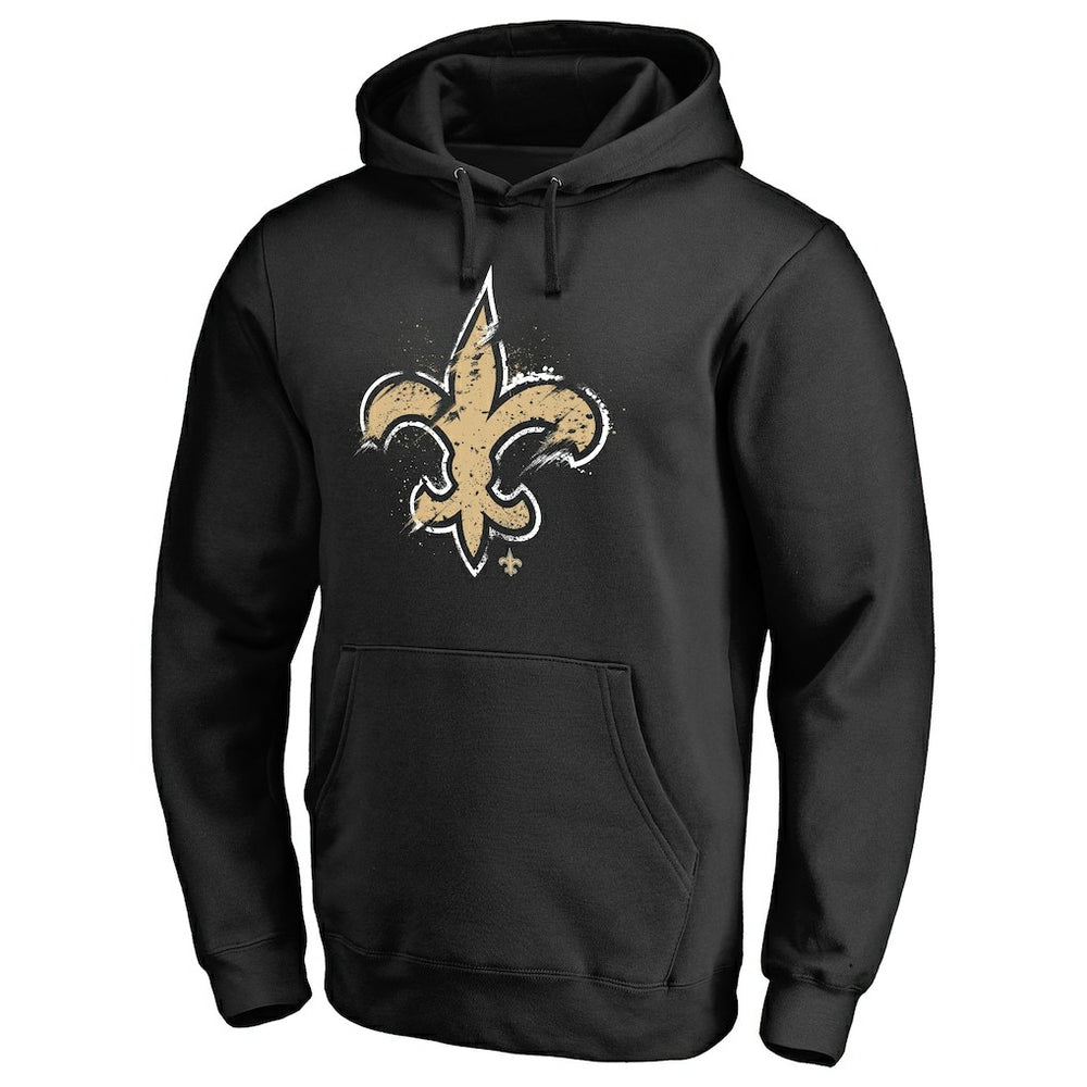 New Orleans Saints Splatter Logo Pullover Hoodie | NFL Online