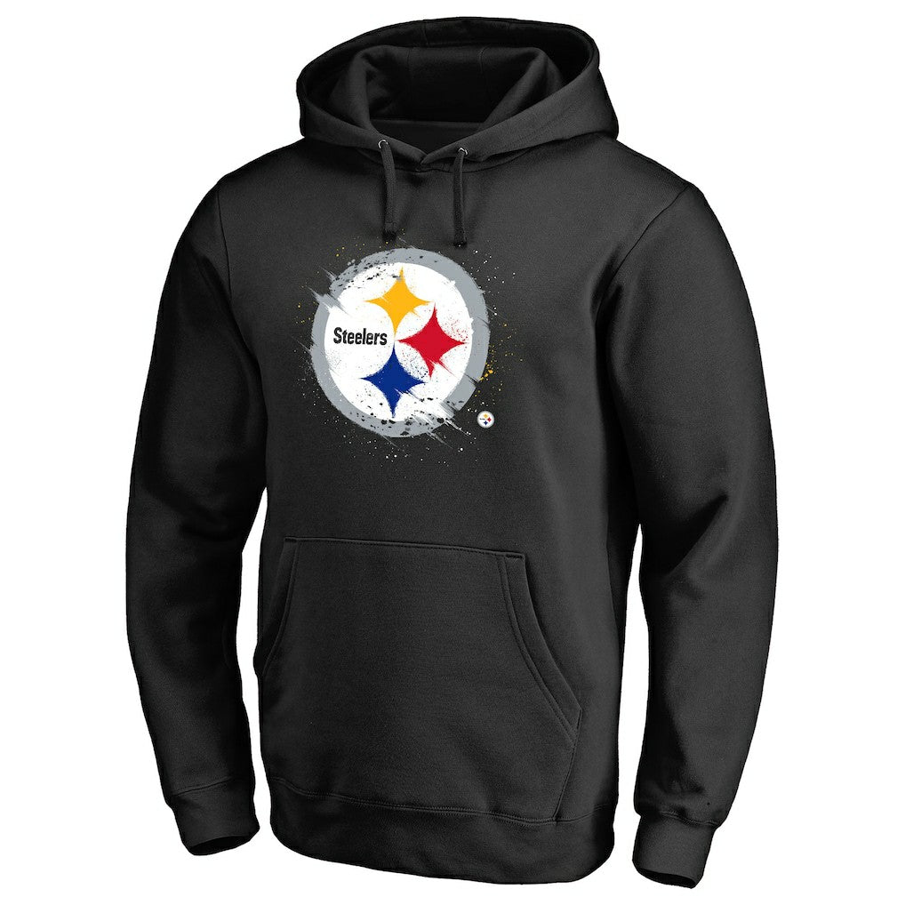 Pittsburgh Steelers Splatter Logo Pullover Hoodie | NFL Near me