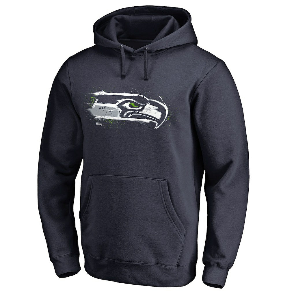 Seattle Seahawks Splatter Logo Pullover Hoodie | NFL On sale