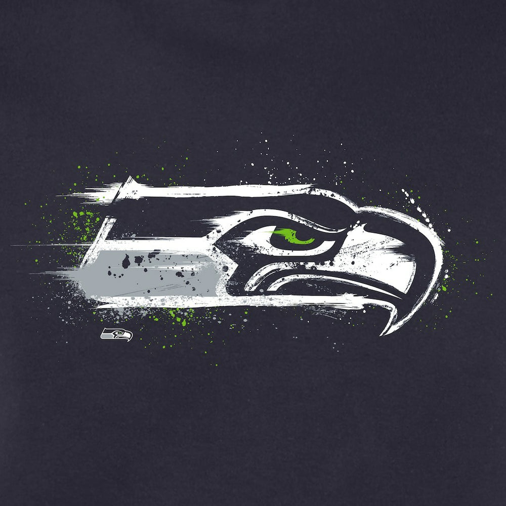 Seattle Seahawks Splatter Logo Pullover Hoodie | NFL On sale