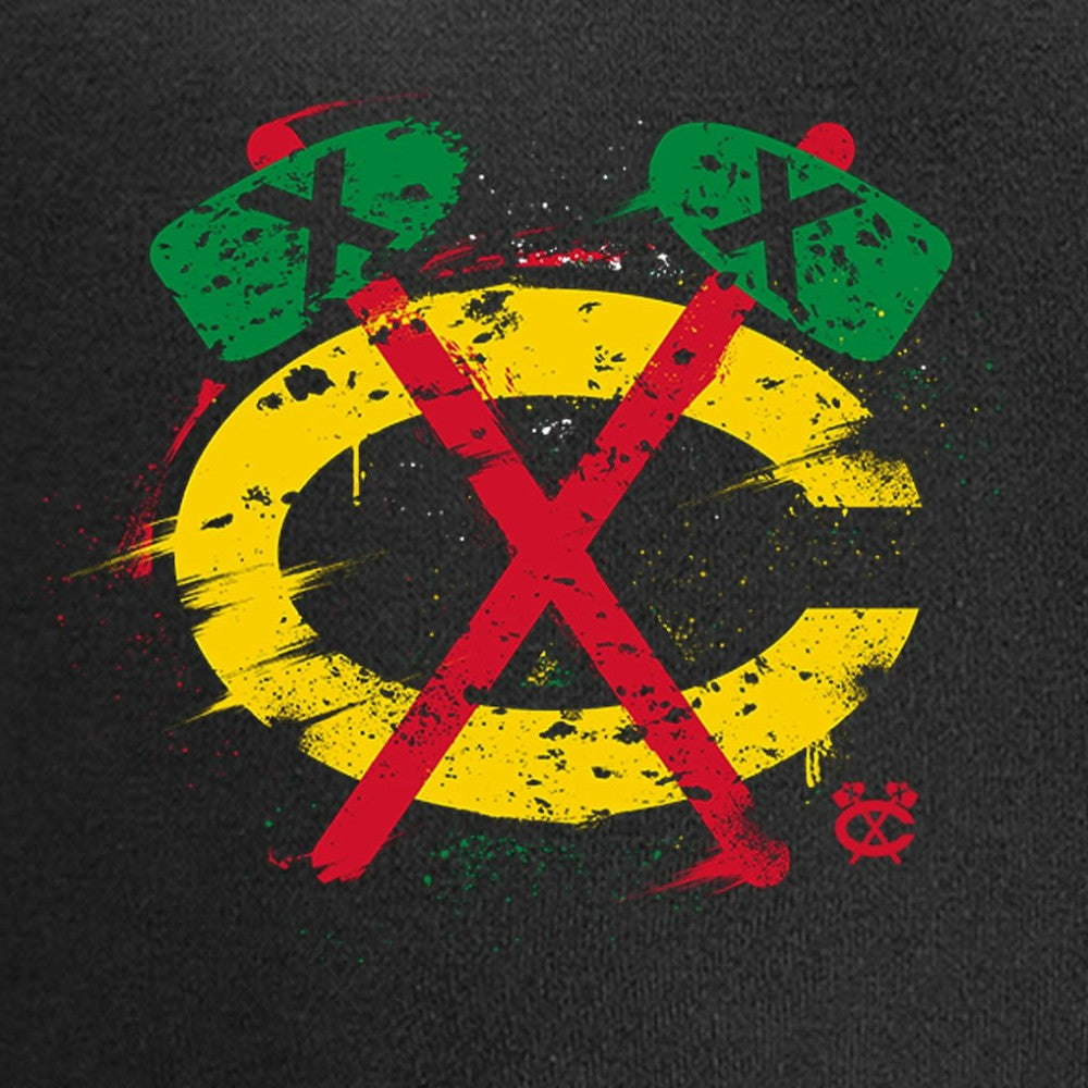 Chicago Blackhawks Splatter Logo T-Shirt -  NHL T-shirts
