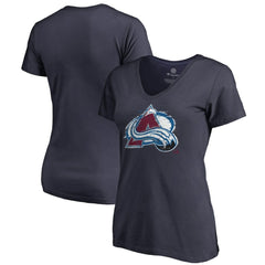 Colorado Avalanche Women's Splatter Logo V-Neck T-Shirt -  NHL T-shirts