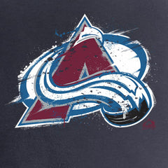 Colorado Avalanche Women's Splatter Logo V-Neck T-Shirt -  NHL T-shirts