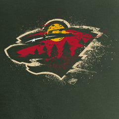 Minnesota Wild Women's Splatter Logo V-Neck T-Shirt -  NHL T-shirts