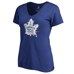 Toronto Maple Leafs Women's Splatter Logo V-Neck T-Shirt -  NHL T-shirts