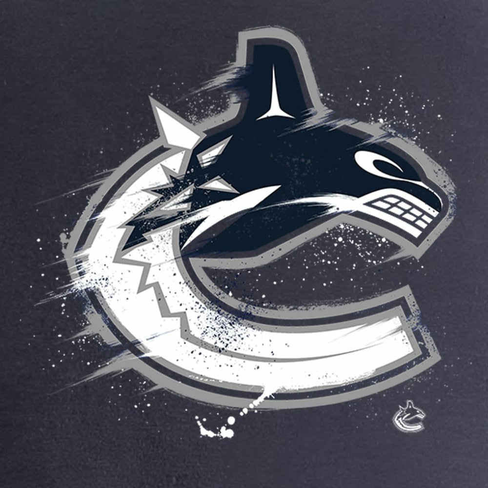 Vancouver Canucks Women's Splatter Logo V-Neck T-Shirt -  NHL T-shirts