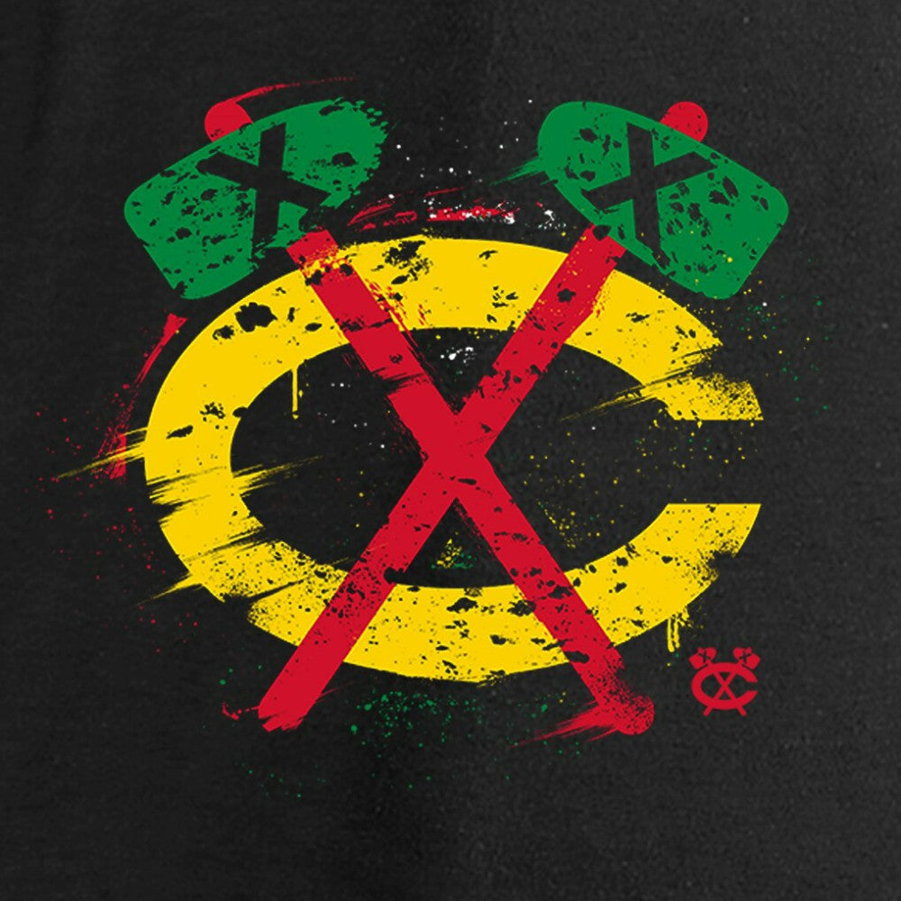 Chicago Blackhawks Women's Splatter Logo V-Neck Long Sleeve T-Shirt -  NHL T-shirts