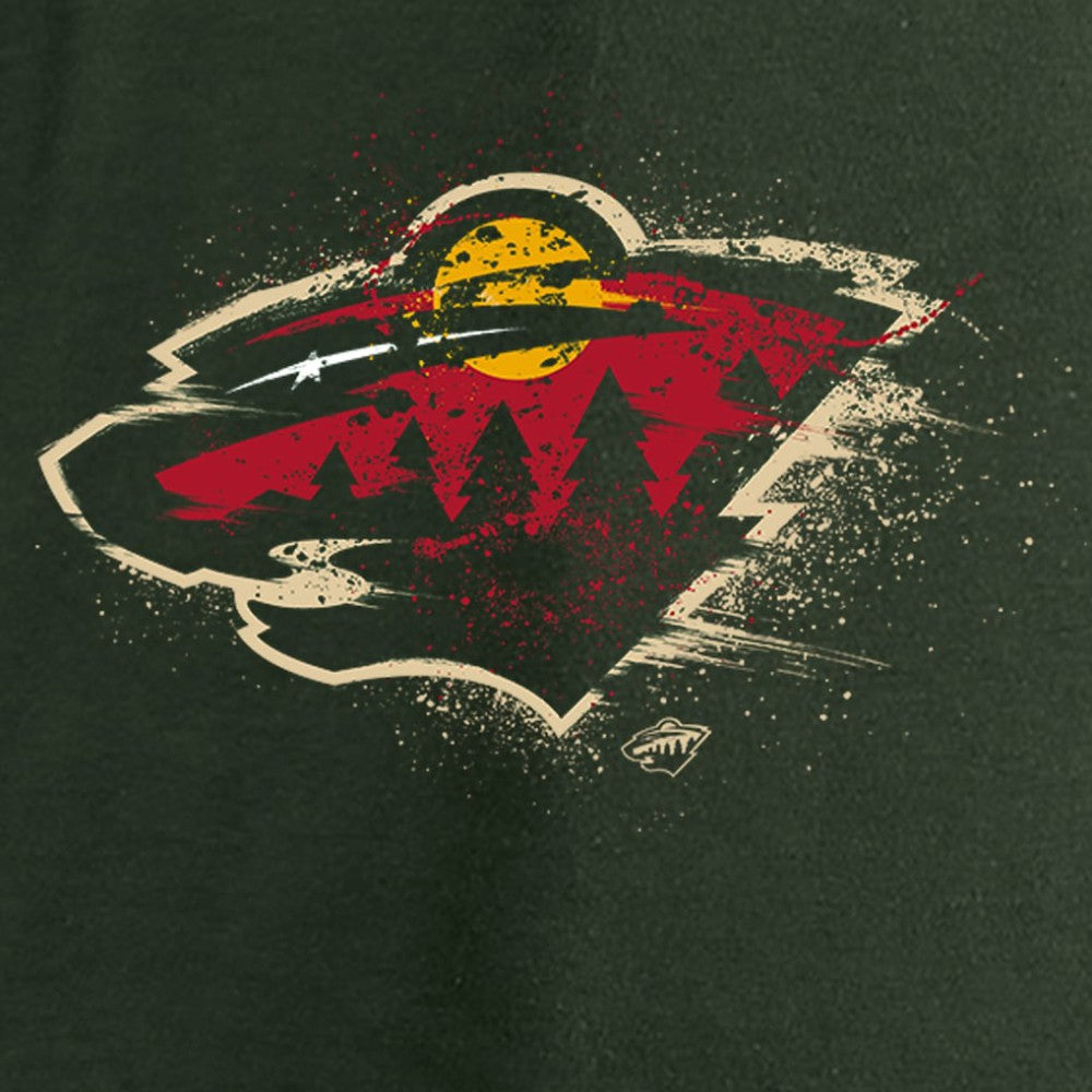 Minnesota Wild Women's Splatter Logo V-Neck Long Sleeve T-Shirt -  NHL T-shirts