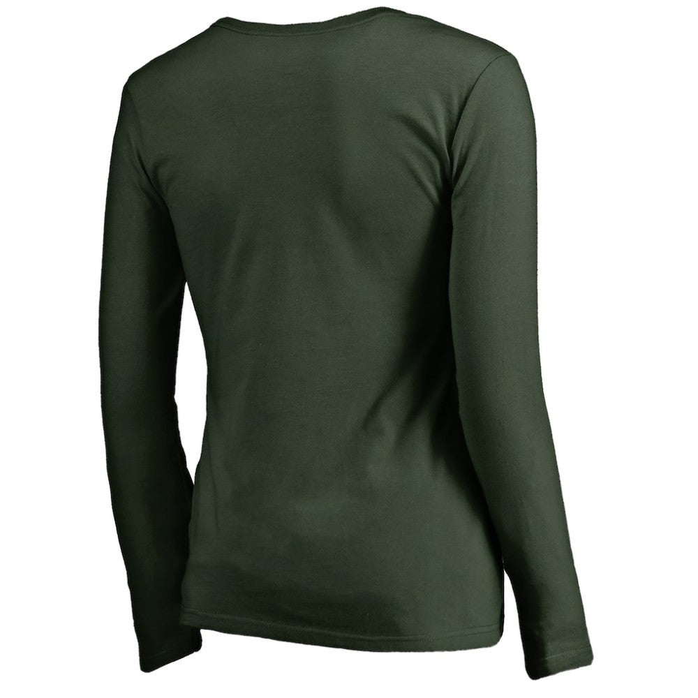Minnesota Wild Women's Splatter Logo V-Neck Long Sleeve T-Shirt -  NHL T-shirts