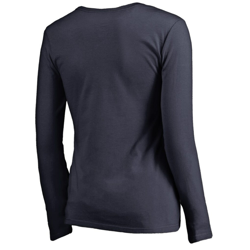 Nashville Predators Women's Splatter Logo V-Neck Long Sleeve T-Shirt -  NHL T-shirts