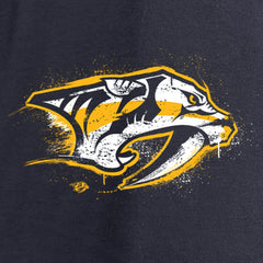 Nashville Predators Women's Splatter Logo V-Neck Long Sleeve T-Shirt -  NHL T-shirts