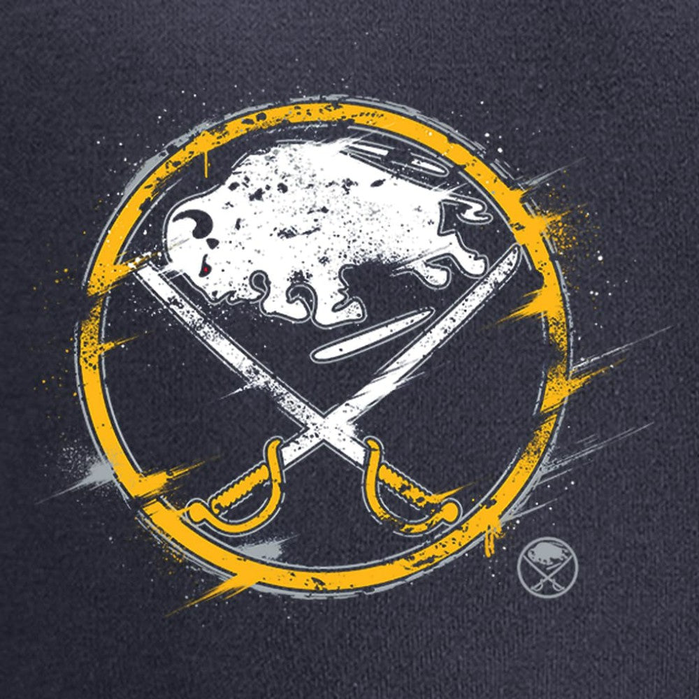 Buffalo Sabres Splatter Logo Pullover Hoodie -  NHL Hoodies