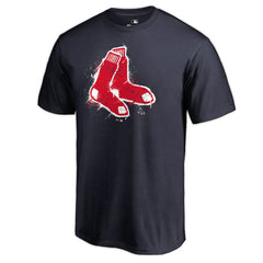 Boston Red Sox Splatter Logo T-Shirt - MLB T-shirts