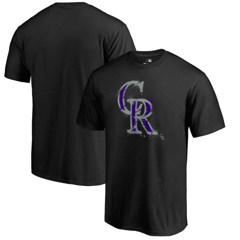 Colorado Rockies Splatter Logo T-Shirt - MLB T-shirts