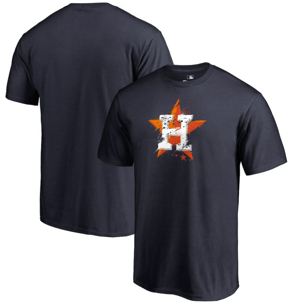 Houston Astros Splatter Logo T-Shirt - MLB T-shirts